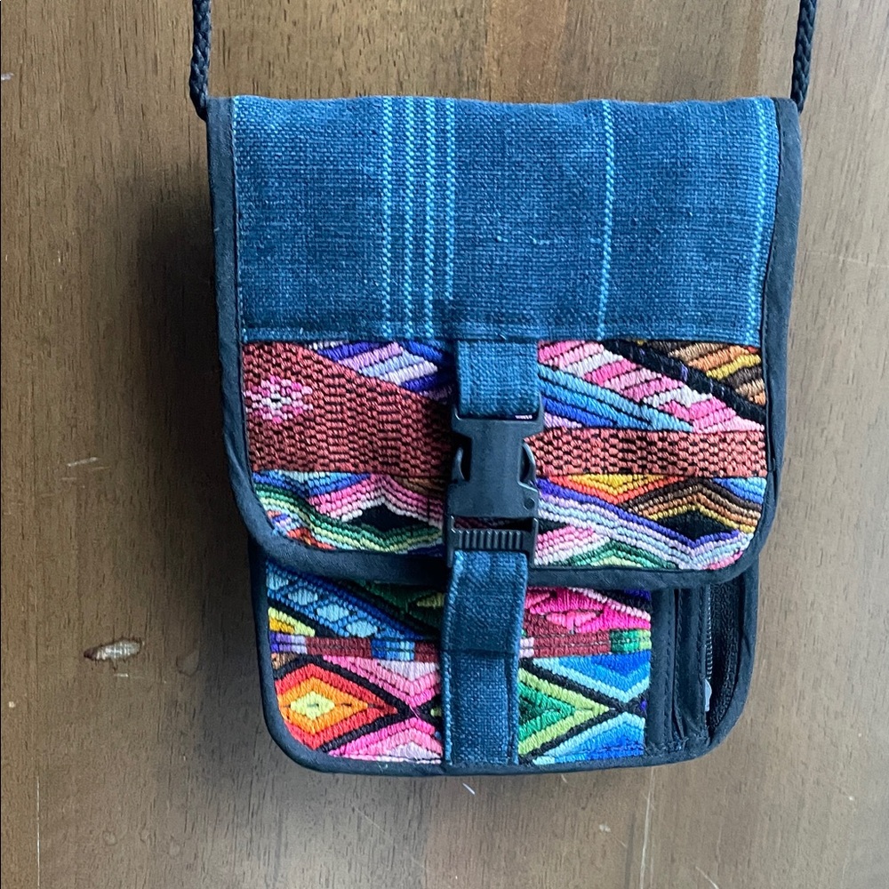 Colorful Woven Crossbody Bag